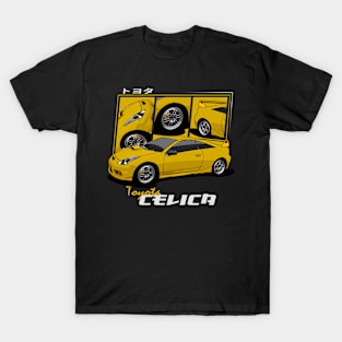 Toyota Celica Yellow, JDM Car T-Shirt